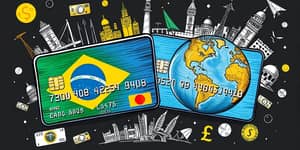 Escolha entre cartão nacional ou internacional com base nas suas necessidades